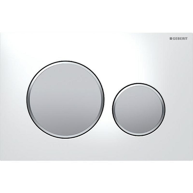 Клавиша смыва Geberit Sigma 20 115.882.KL.1 Белая Матовый хром