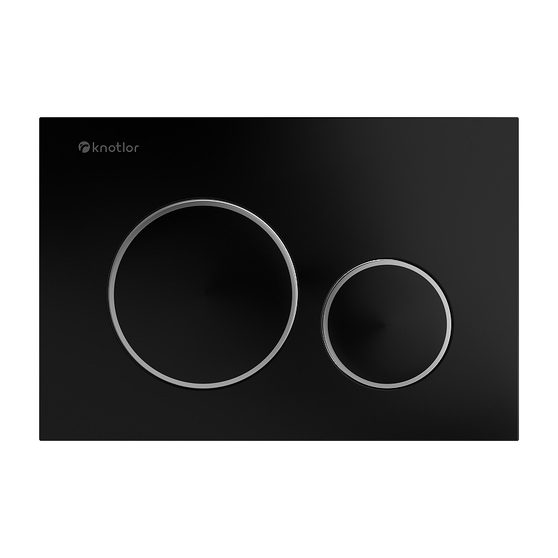 Клавиша смыва Knotlor Sphere Premium BIS104BLC цвет Черный матовый Хром