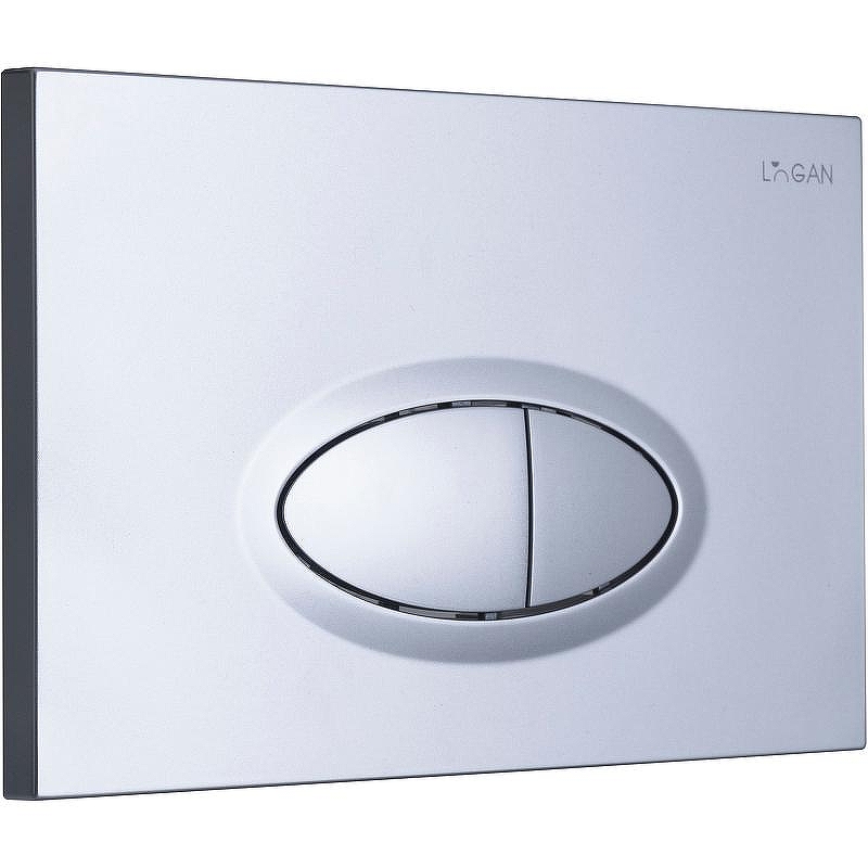 Клавиша смыва Logan Oval 297678 Хром матовый