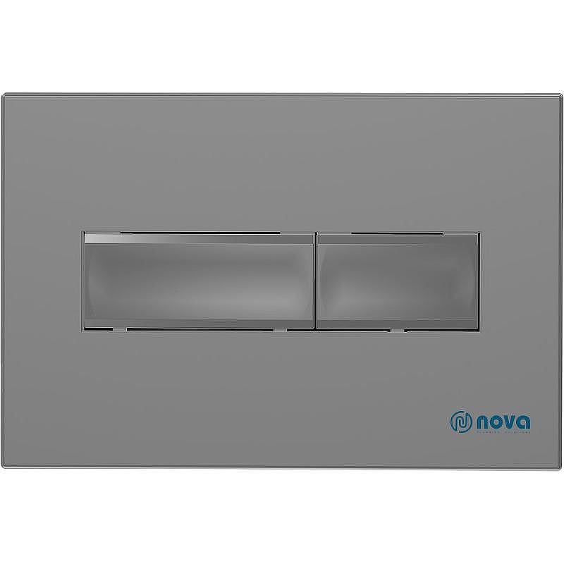 Клавиша смыва Nova NV7319 Серая матовая