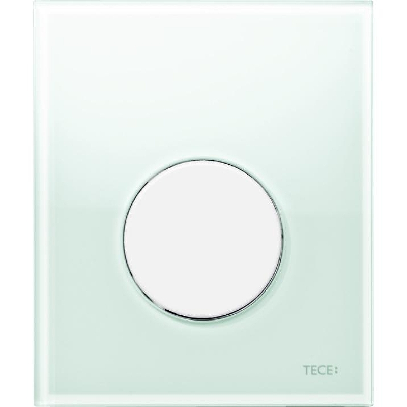 Клавиша смыва Tece Loop Urinal Glass 9242651 для писсуара Зеленая Белая