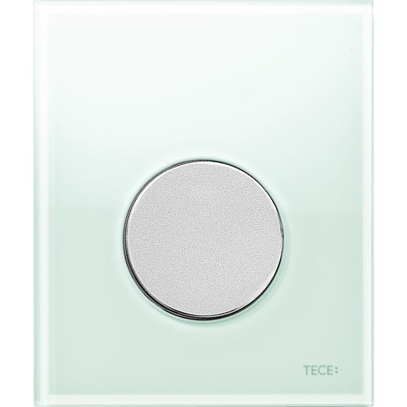 Клавиша смыва Tece Loop Urinal Glass 9242652 для писсуара Зеленая Хром матовый