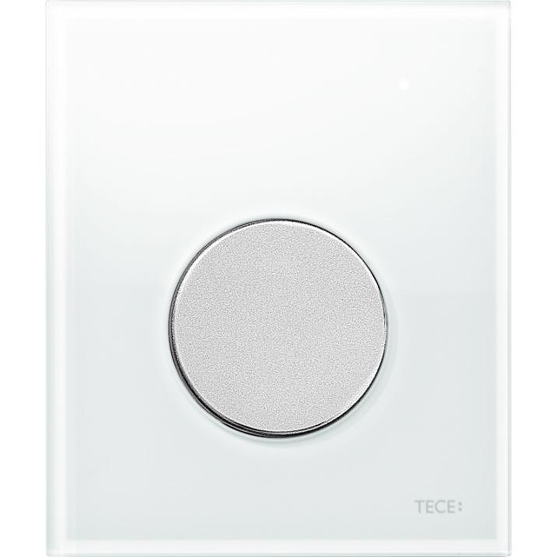 Клавиша смыва Tece Loop Urinal Glass 9242659 для писсуара Белая Хром матовый