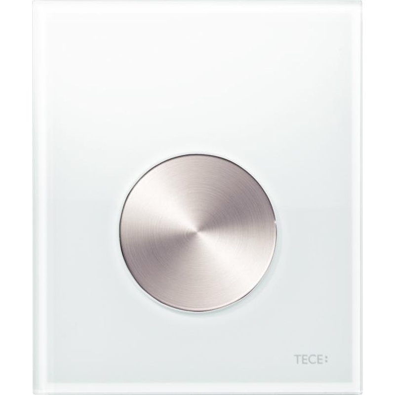 Клавиша смыва Tece Loop Urinal Glass 9242661 для писсуара Белая Нержавеющая сталь
