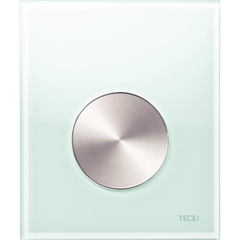 Клавиша смыва Tece Loop Urinal Glass 9242662 для писсуара Зеленая Нержавеющая сталь