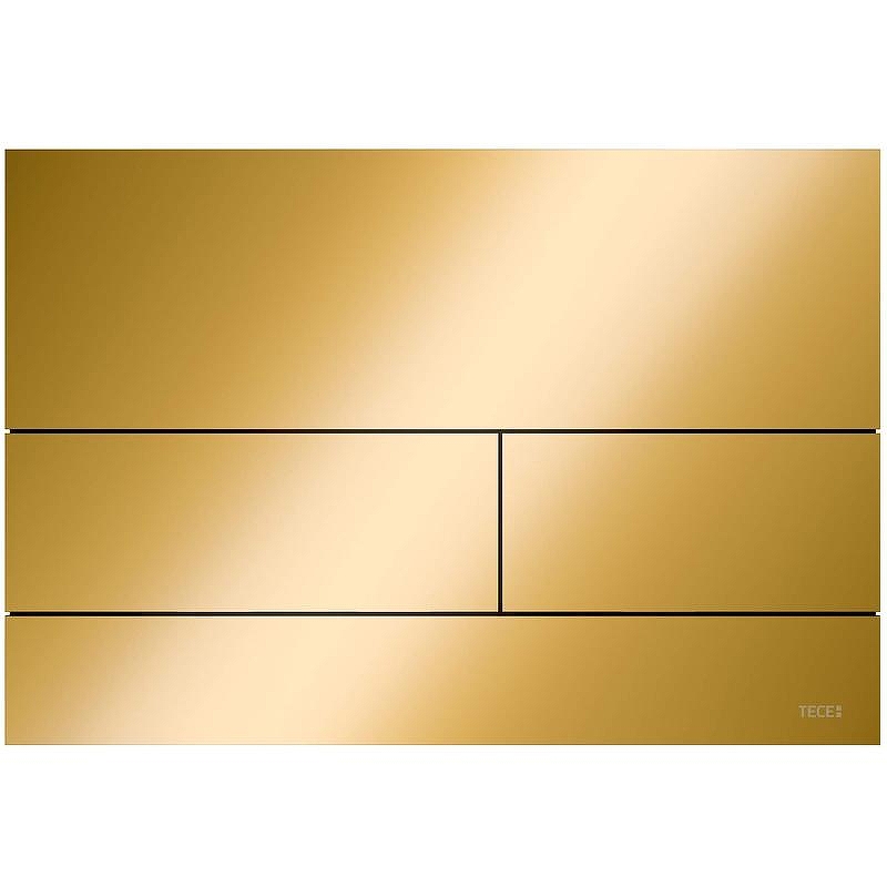 Клавиша смыва Tece Square II 9240839 для унитаза PVD Polished Gold Optic