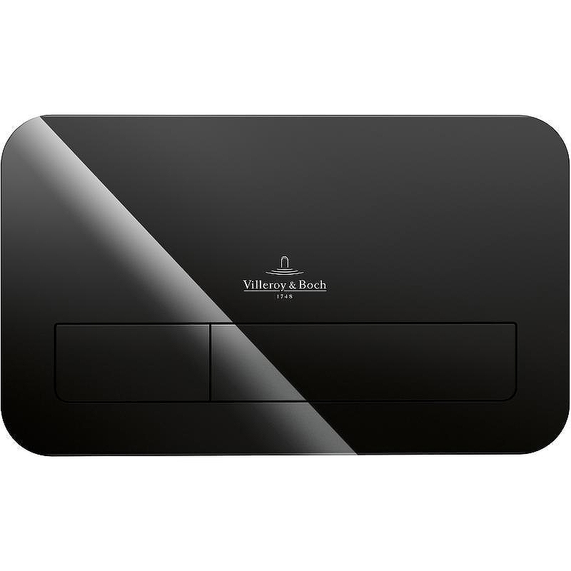 Клавиша смыва Villeroy&Boch ViConnect 922400RB Черная глянцевая