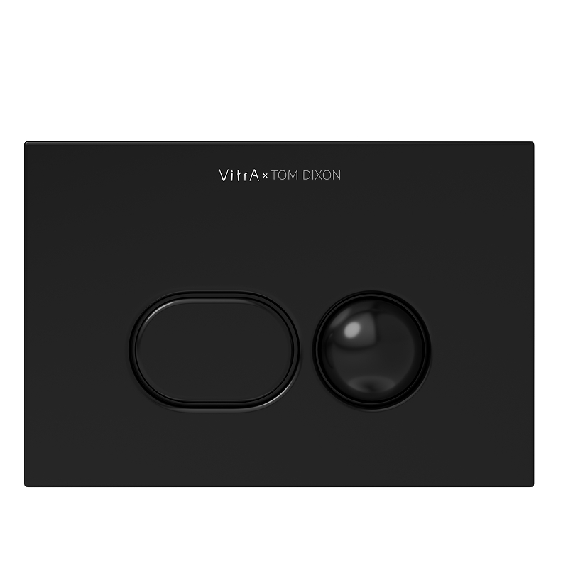 Клавиша смыва Vitra Liquid 740-2101 Черная глянцевая