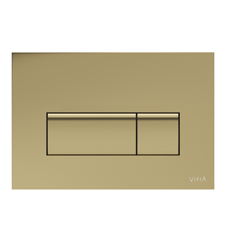 Клавиша смыва Vitra Root Square 740-2324 Золото глянцевое