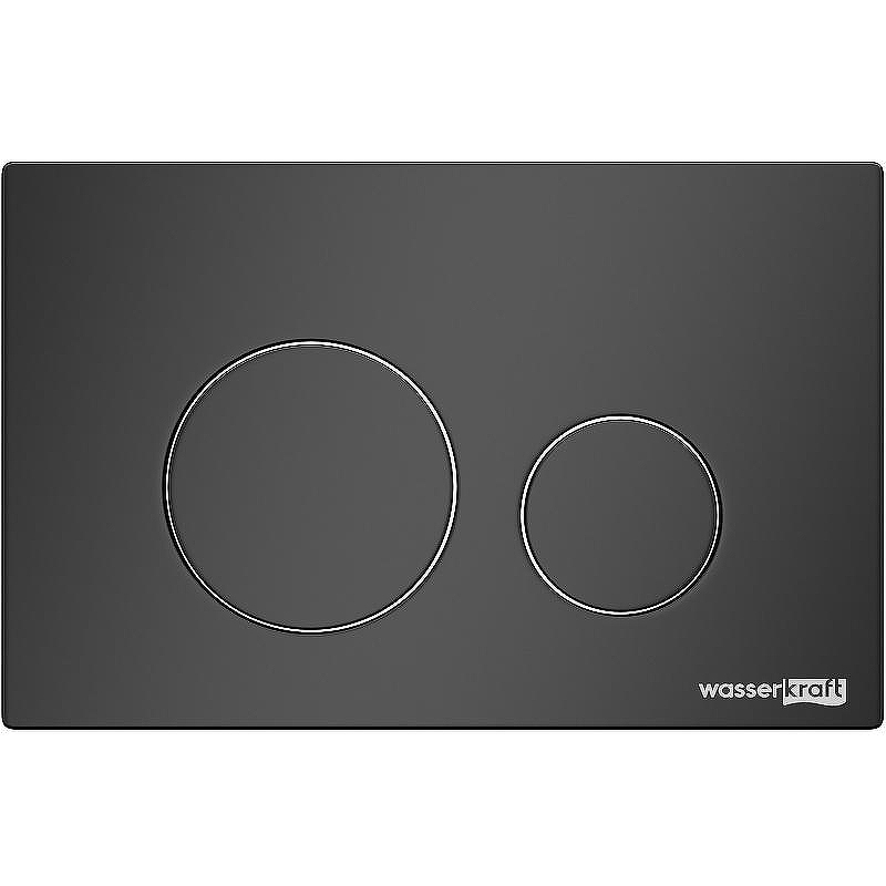 Клавиша смыва WasserKRAFT MB02 Черная матовая