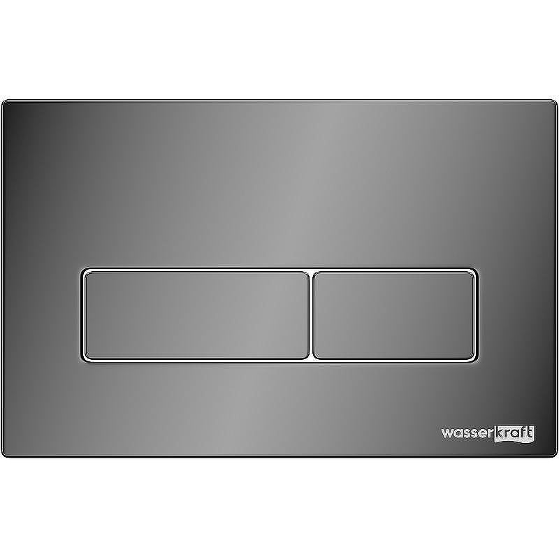 Клавиша смыва WasserKRAFT PB03 Черная глянцевая