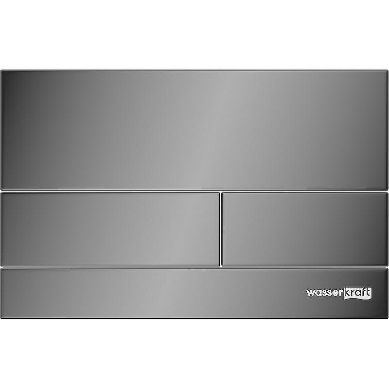 Клавиша смыва WasserKRAFT PB04 Черная глянцевая