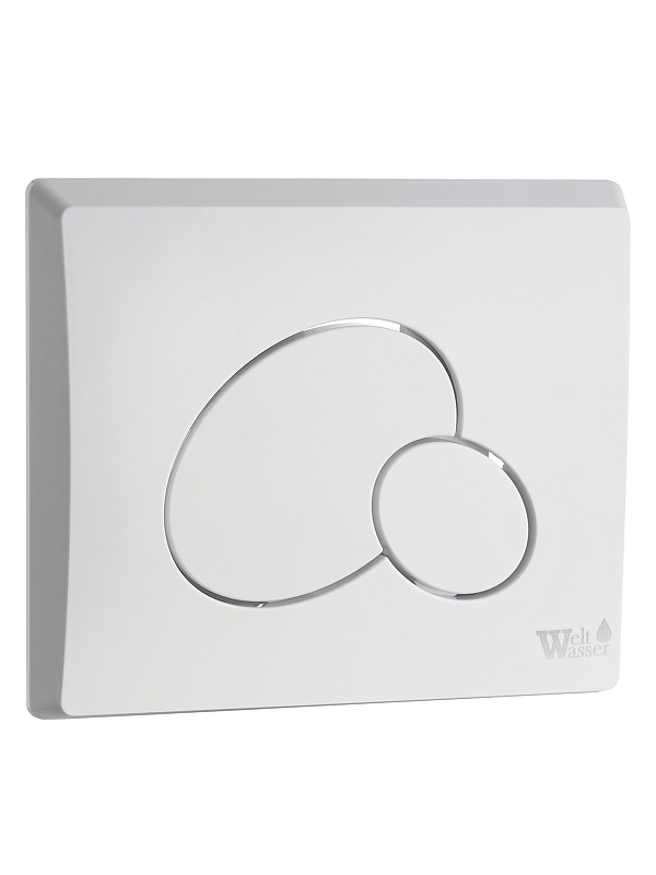 Клавиша смыва WeltWasser WW Marberg 410 RD GL-WT 10000010232 Белая глянцевая