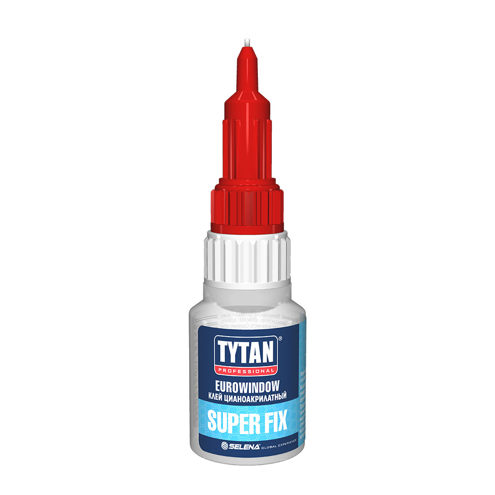 Клей цианоакрилатный Tytan Eurowindow Super Fix секундный прозрачный 20 г на блистере