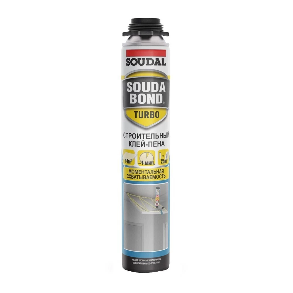 Клей для дерева и кирпича профессиональный Soudal Soudabond Turbo 750 мл