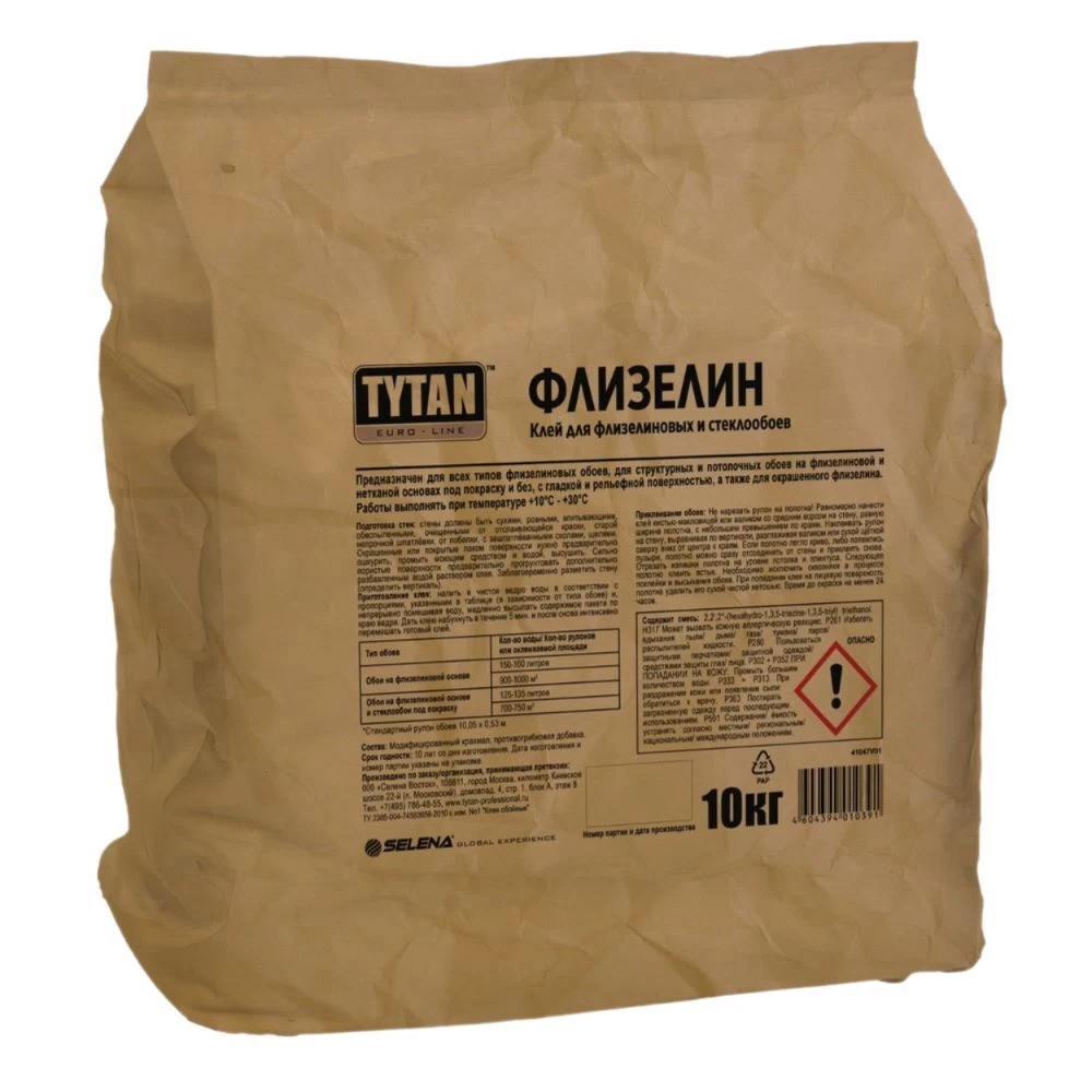 Клей для флизелиновых и стеклообоев Tytan Euro-line 1000 кв.м 10 кг