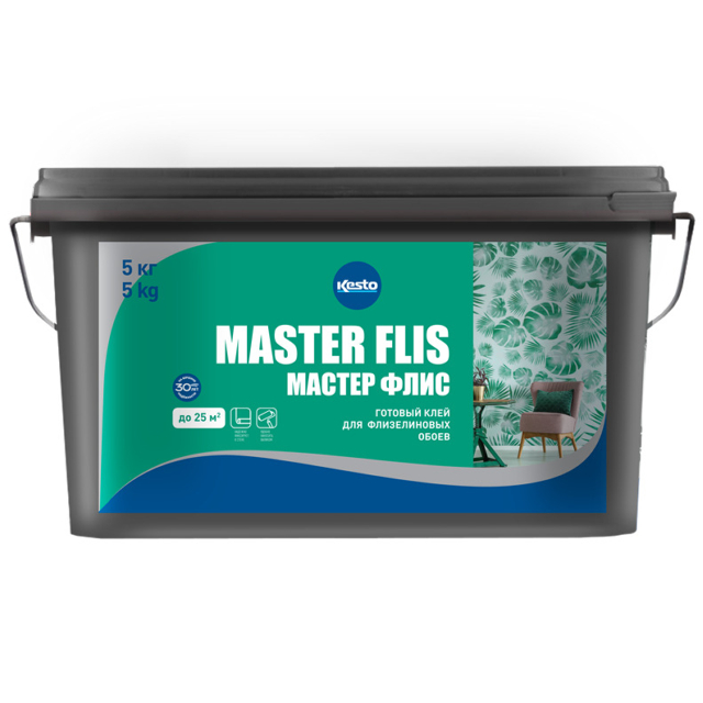 клей для флизелиновых обоев KESTO Master Flis 5кг, арт.92361