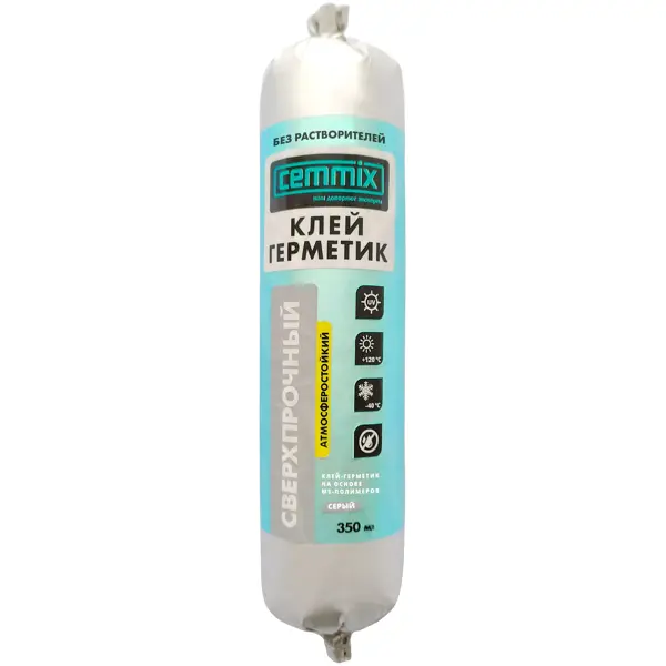 Клей-герметик сверхпрочный Cemmix 350 мл серый