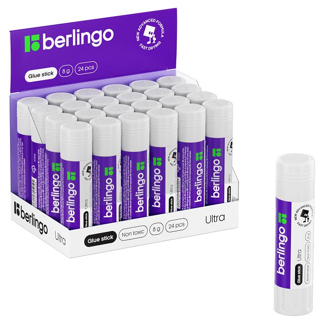 клей-карандаш BERLINGO ultra 08г пвп