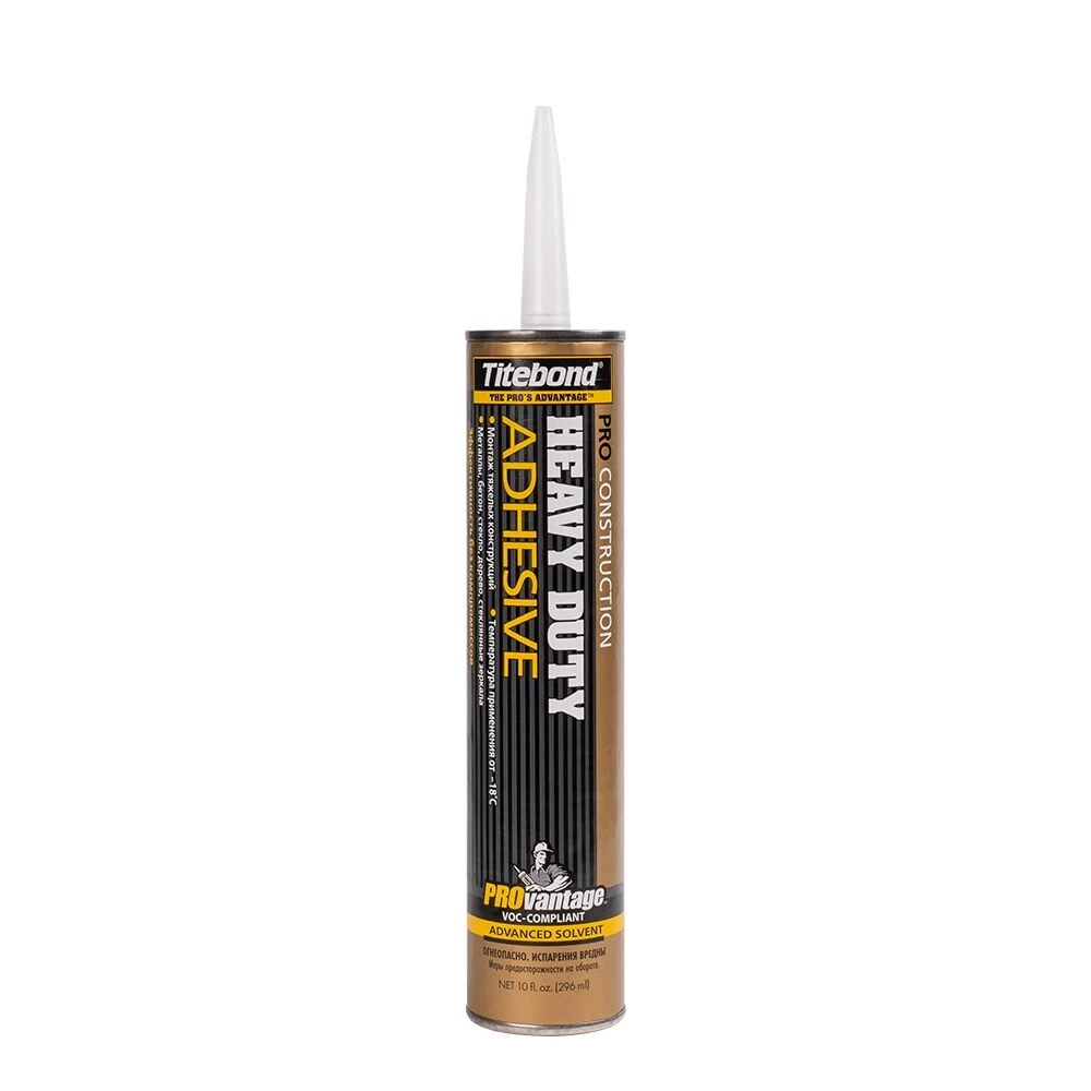 Клей монтажный каучуковый Titebond Heavy Duty Pro высокопрочный бежевый 296 мл
