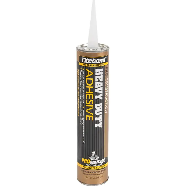 Клей монтажный Titebond «Heavy Duty Pro» сверхсильный цвет светло-бежевый 296 мл