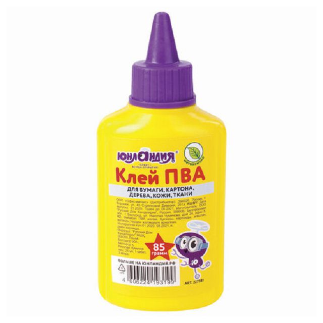 клей ПВА ЮНЛАНДИЯ 85 г