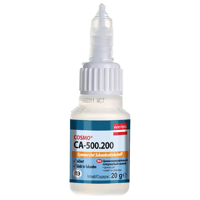 клей секундный COSMO CA-12 20гр, арт.CA-500.200-(20)-BL