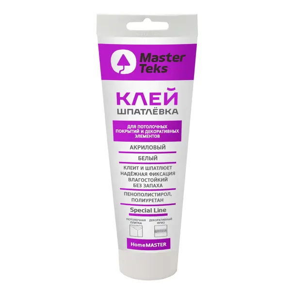 Клей-шпатлевка акриловый MasterTeks белый 400 гр
