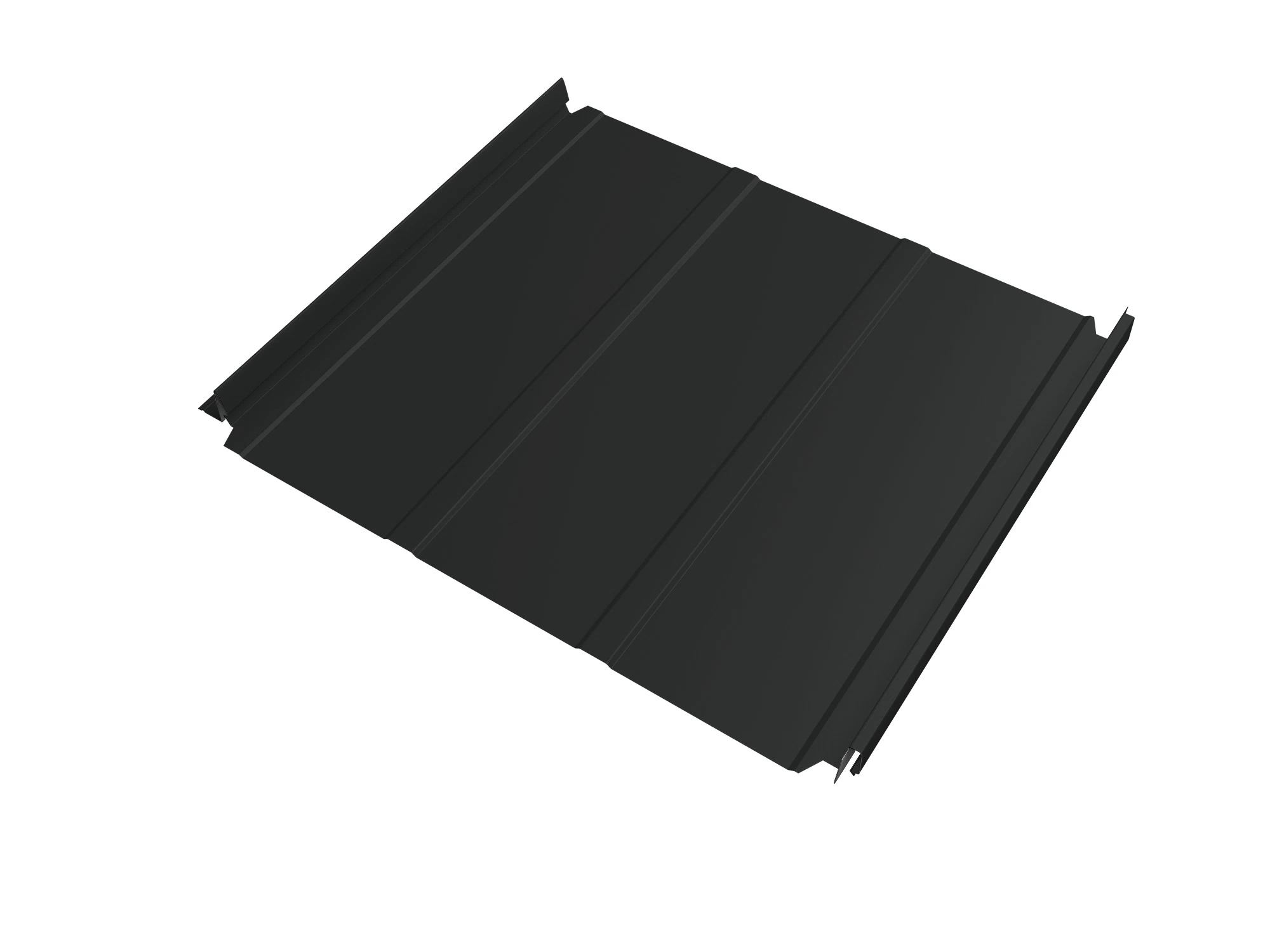 Кликфальц 0,45 мм Grand Line Double Pro Line с пленкой на замках антрацитово-серый RAL 7016 drap TX