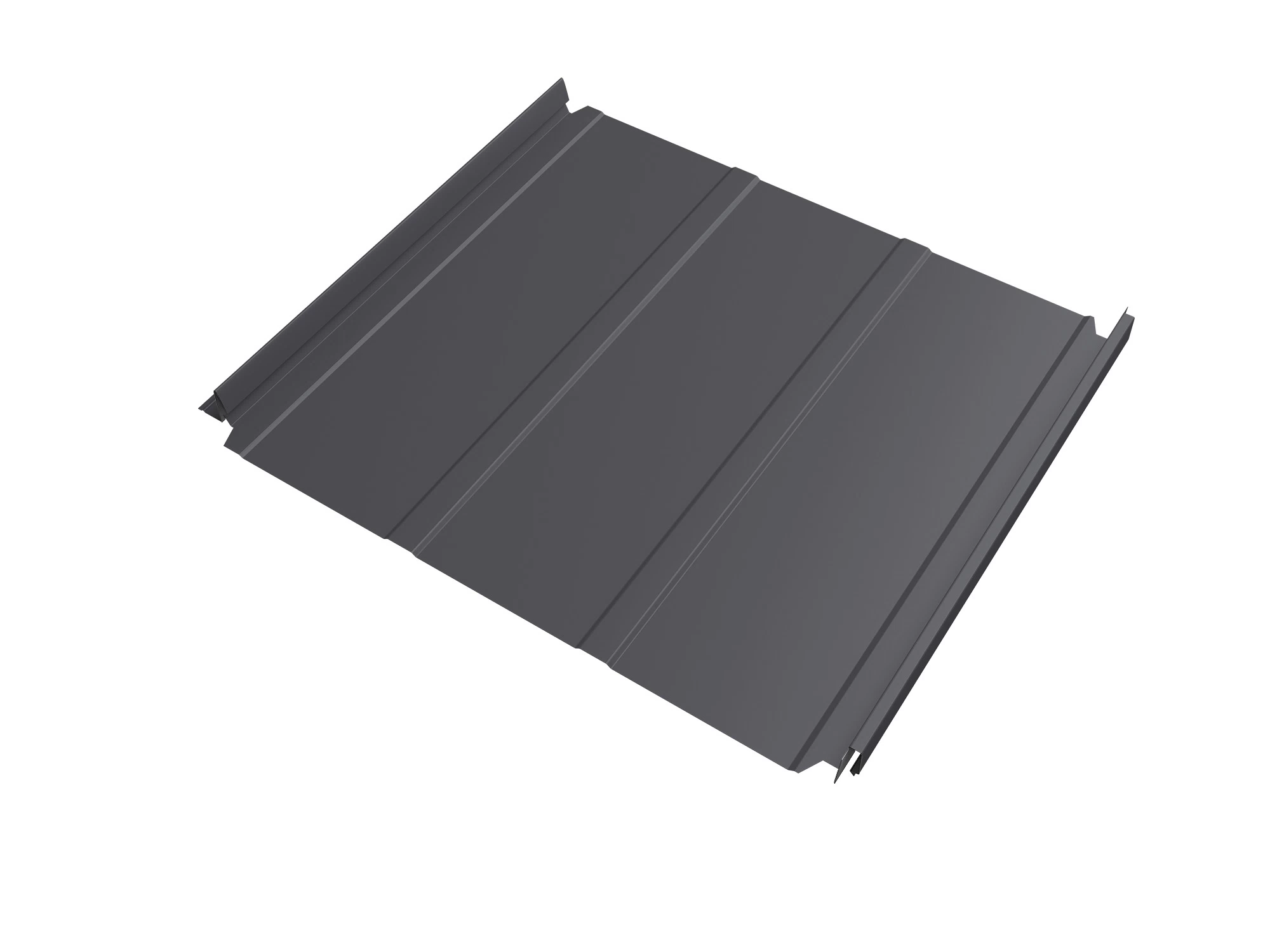 Кликфальц 0,45 мм Grand Line Double Pro Line с пленкой на замках сигнально-серый RAL 7004 drap TX