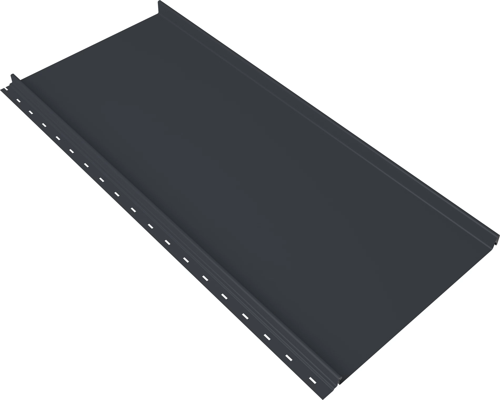 Кликфальц 0,45 мм Grand Line Мини с пленкой на замках графитово-серый RAL 7024 drap TX