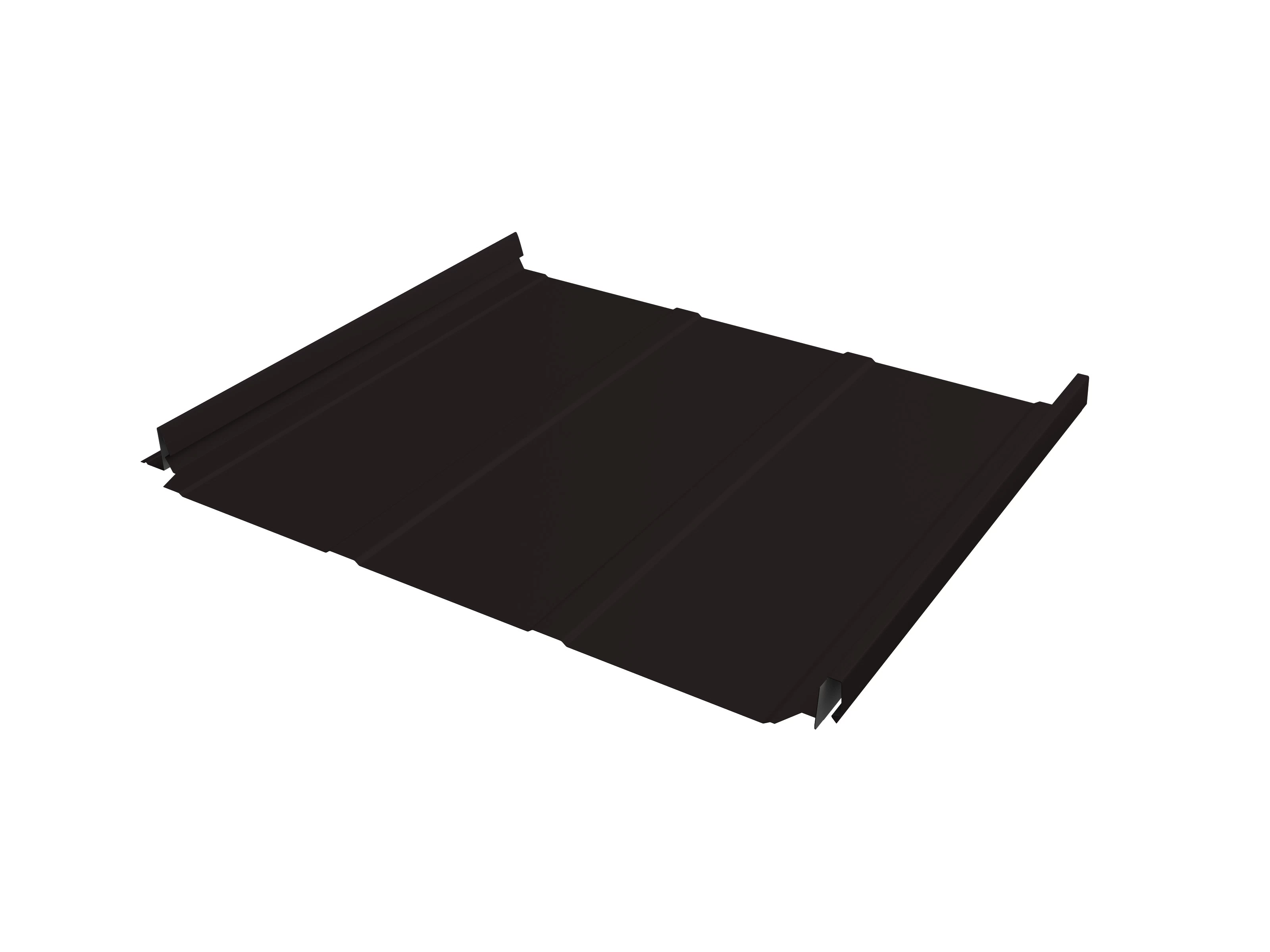 Кликфальц 0,45 мм Grand Line Pro Line с пленкой на замках черный RAL 9005 drap TX