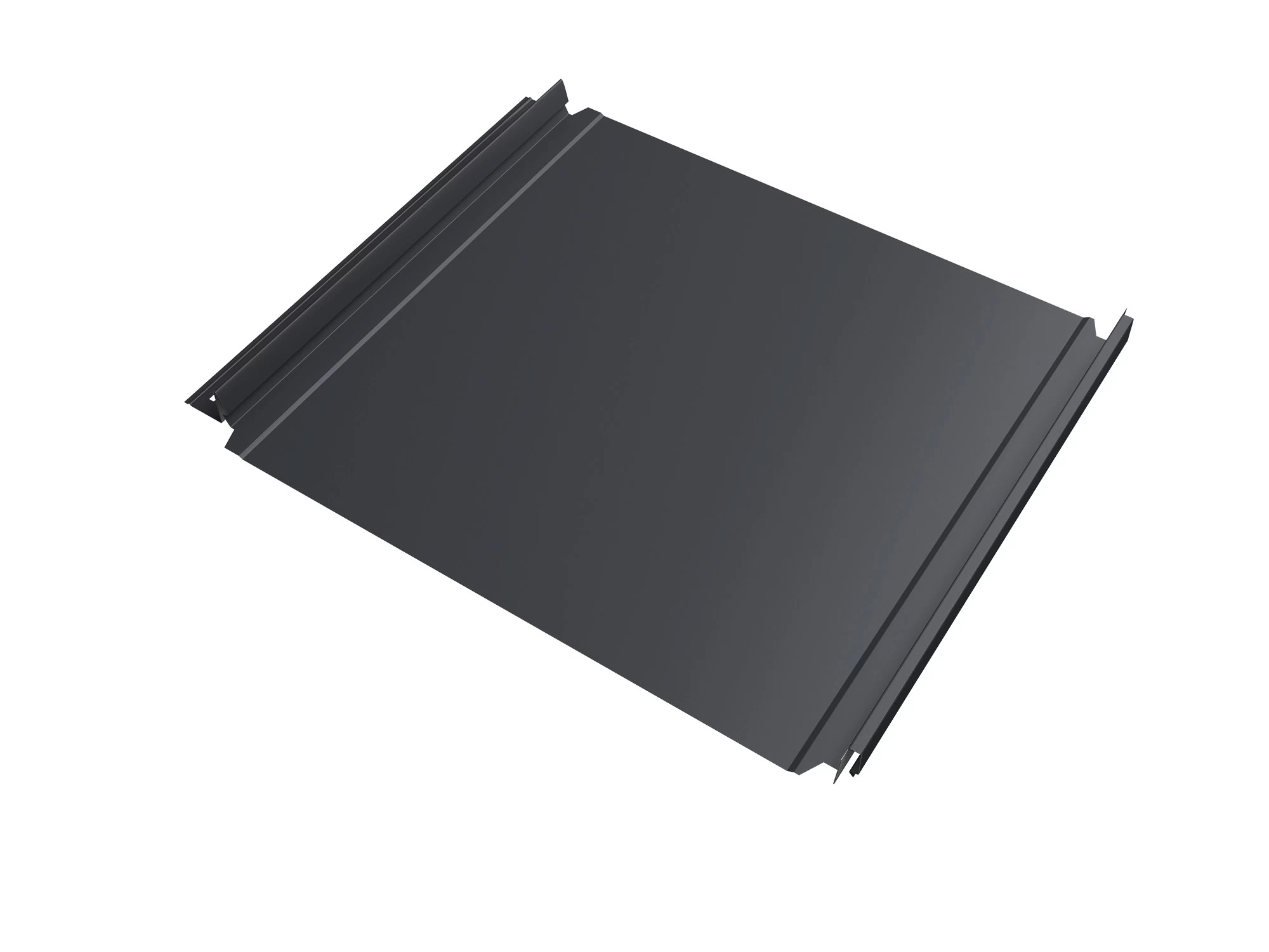 Кликфальц 0,5 мм Grand Line Double Pro с пленкой на замках графитово-серый RAL 7024 drap TX
