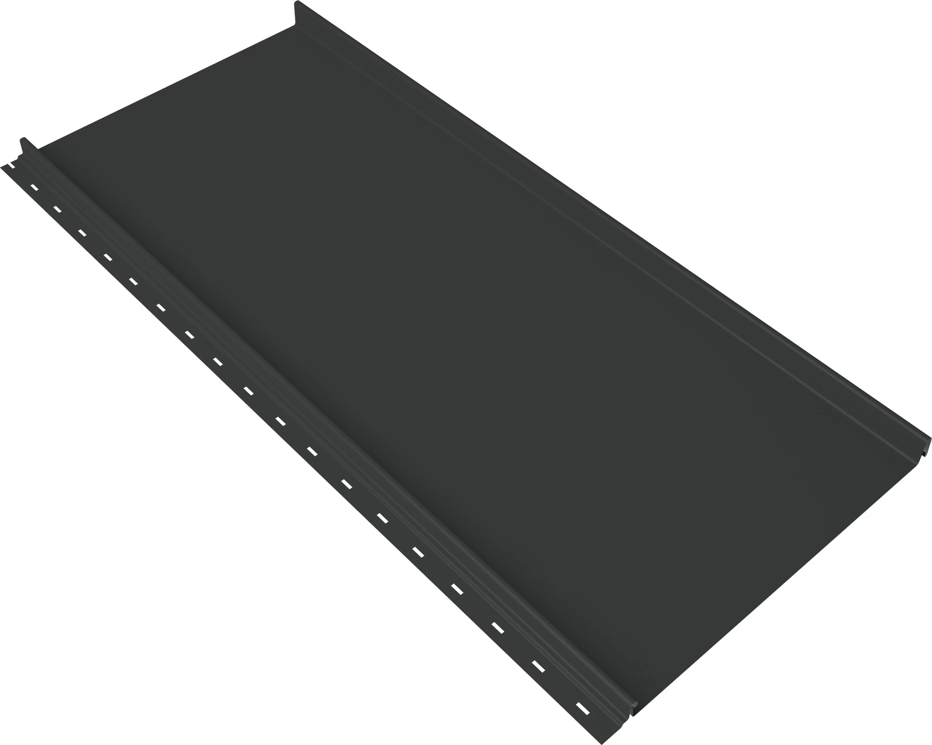 Кликфальц 0,5 мм Grand Line Мини с пленкой на замках антрацитово-серый RAL 7016 satin