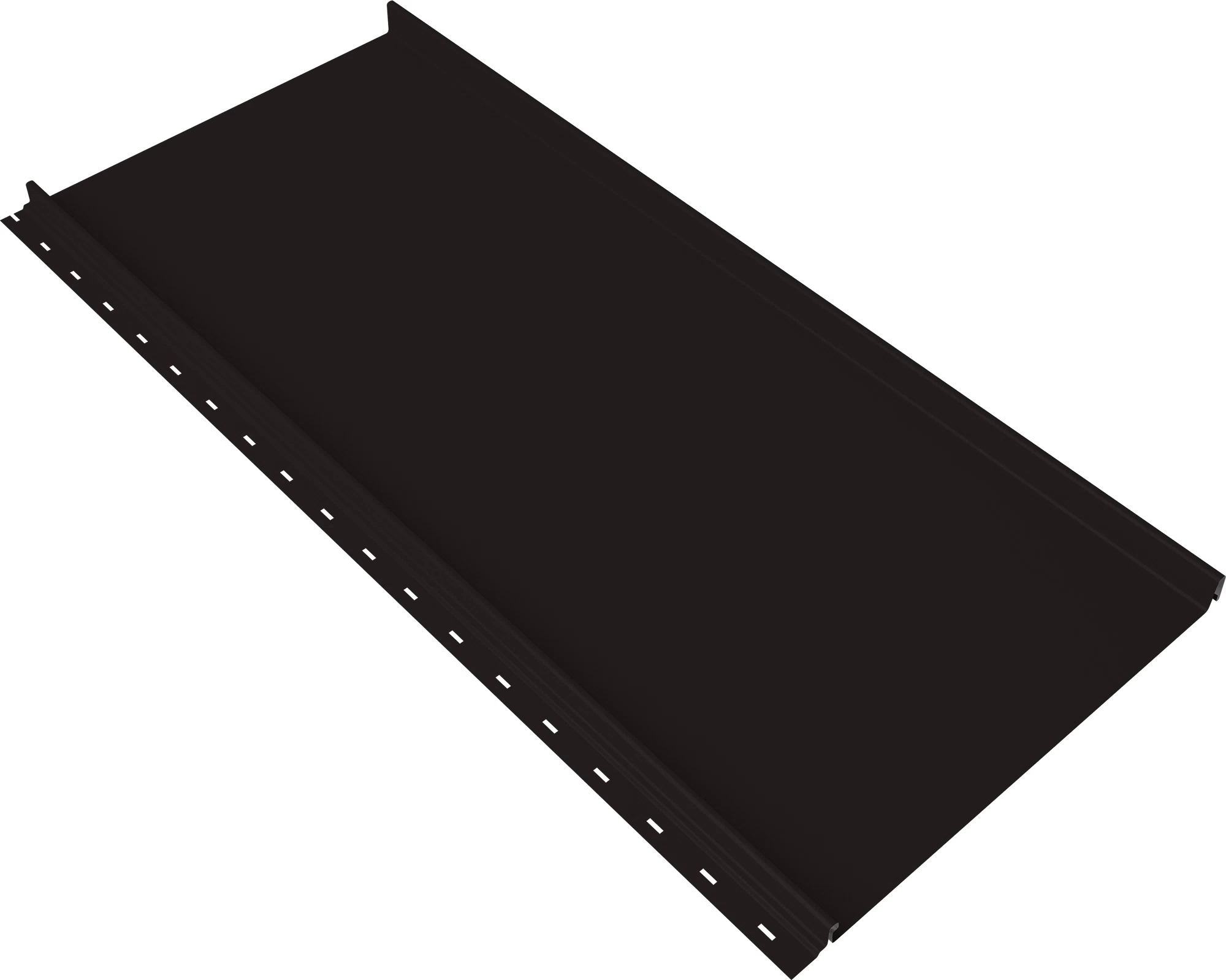 Кликфальц 0,5 мм Grand Line Мини с пленкой на замках черный RAL 9005 satin