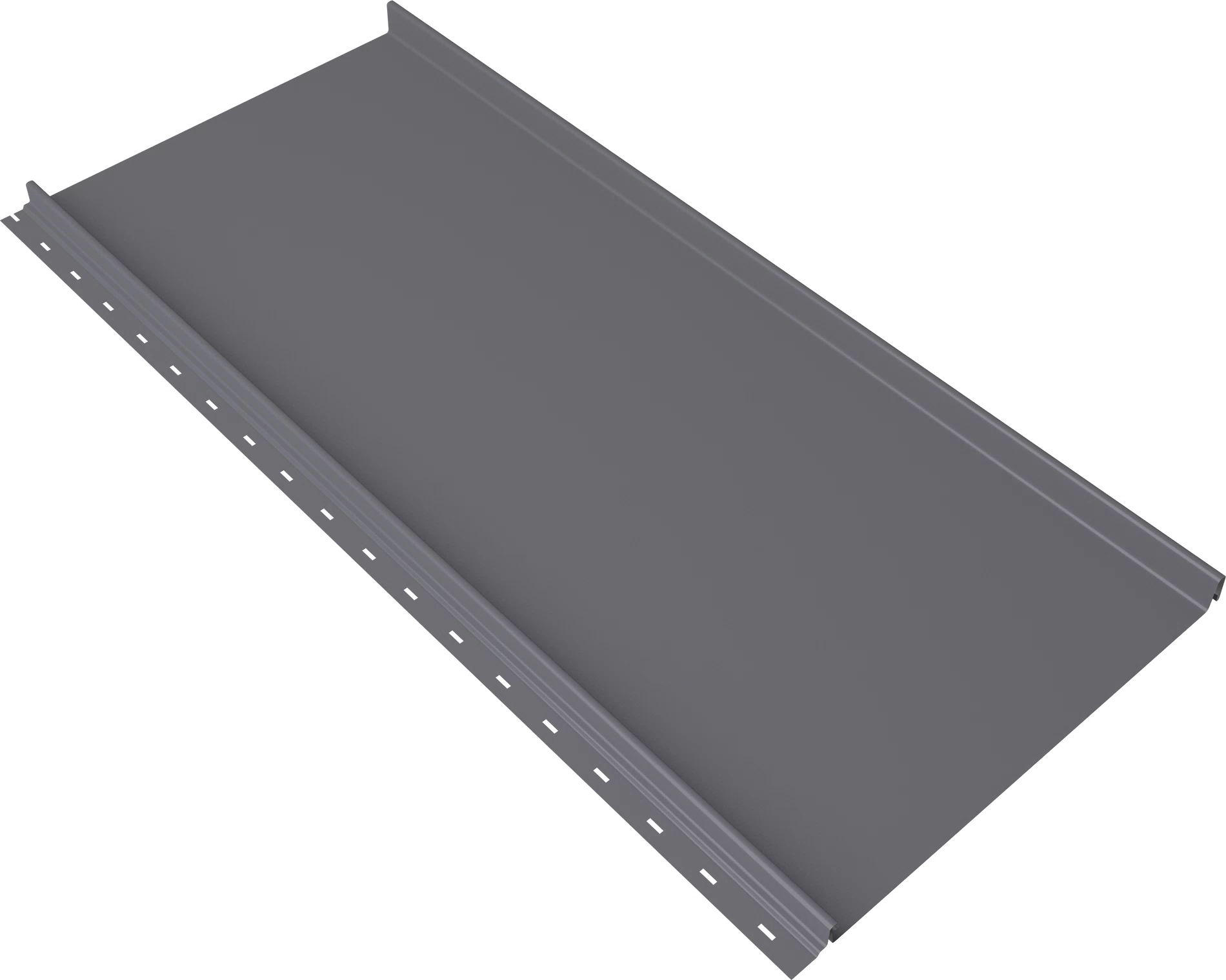 Кликфальц 0,5 мм Grand Line Мини с пленкой на замках сигнально-серый RAL 7004 satin