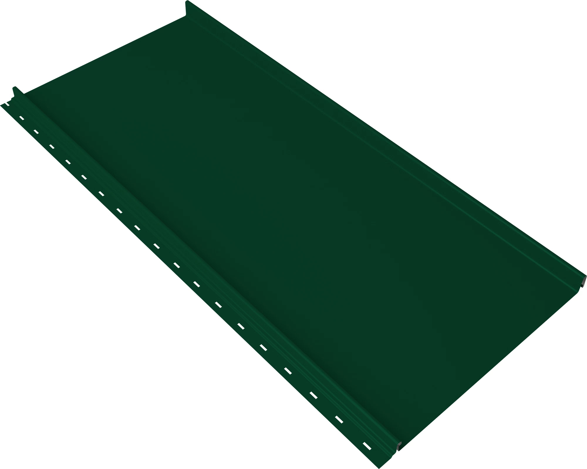 Кликфальц 0,5 мм Grand Line Мини с пленкой на замках зеленый RAL 6005 satin