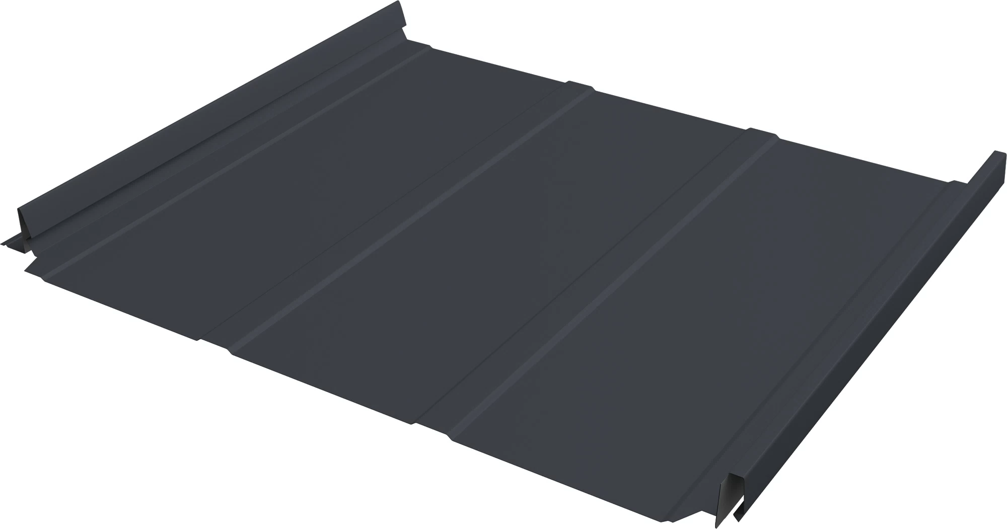 Кликфальц 0,5 мм Grand Line Pro Line с пленкой на замках графитово-серый RAL 7024 satin matt