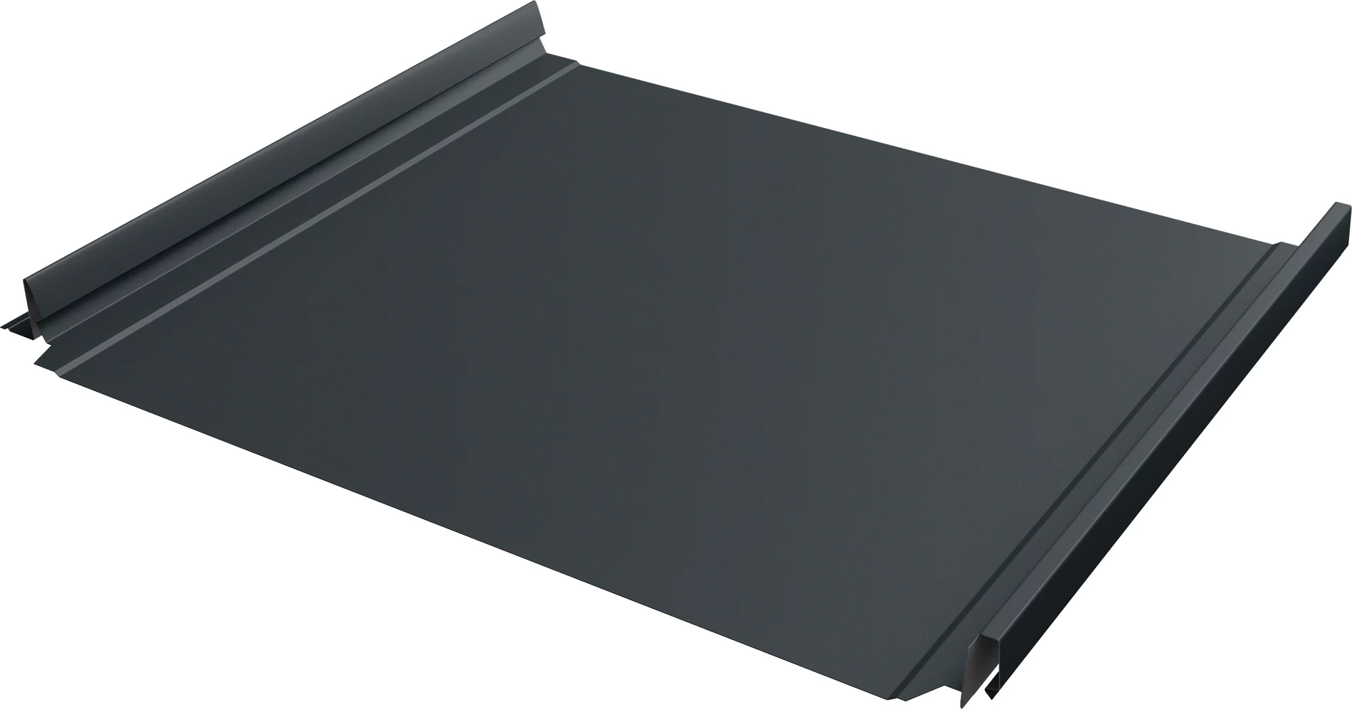 Кликфальц 0,5 мм Grand Line Pro с пленкой на замках антрацитово-серый RAL 7016 satin matt TX