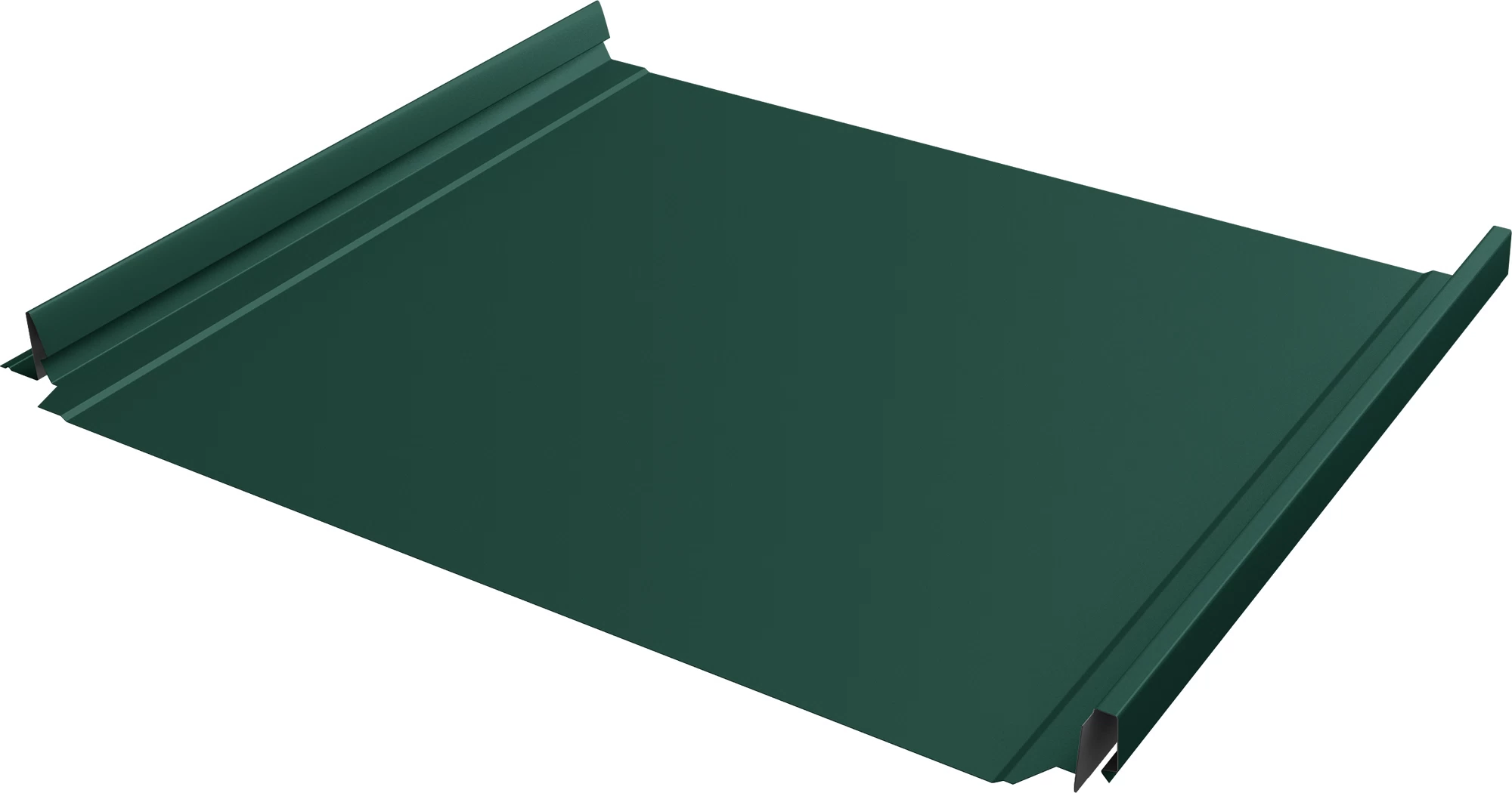 Кликфальц 0,5 мм Grand Line Pro с пленкой на замках зеленый RAL 6005 satin matt TX