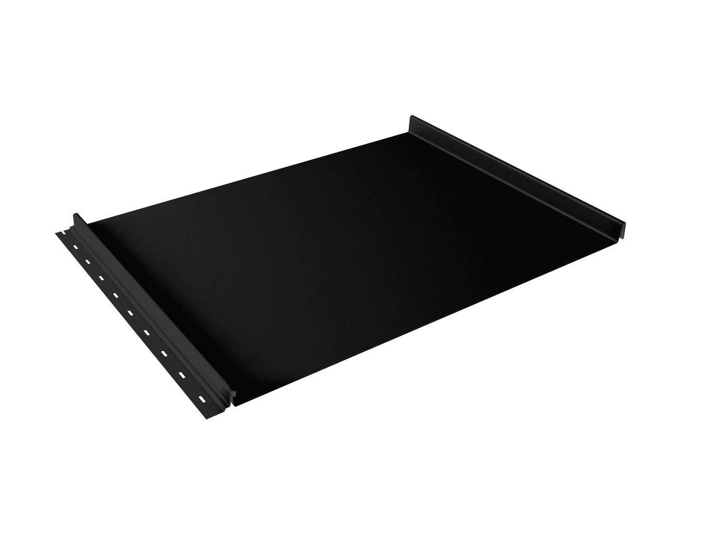 Кликфальц 0,5 мм Grand Line с пленкой на замках черный RAL 9005 drap TX