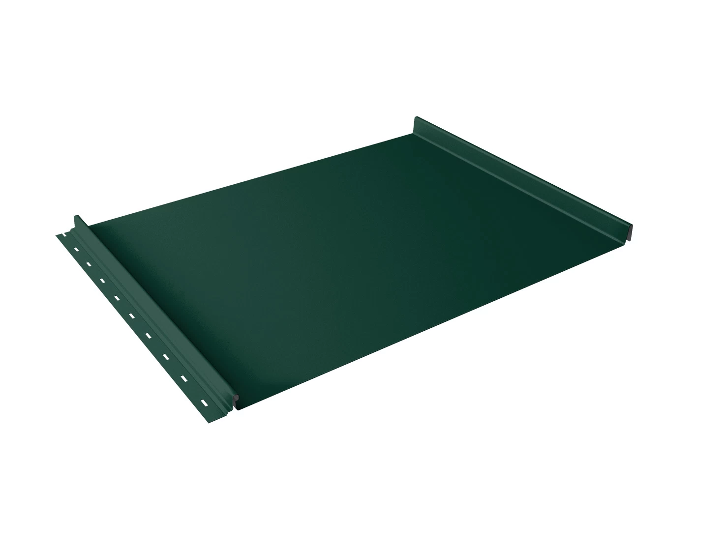 Кликфальц 0,5 мм Grand Line с пленкой на замках зеленый RAL 6005 satin
