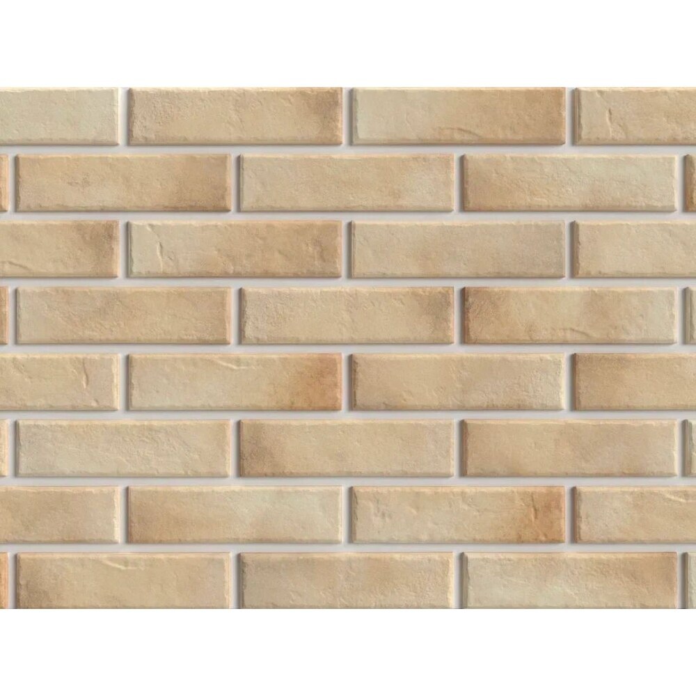 Клинкерная плитка для фасада BestPoint Retro brick Salt (32 шт.= 0,5 кв.м) бежево-коричневая 245х65х8,5 мм