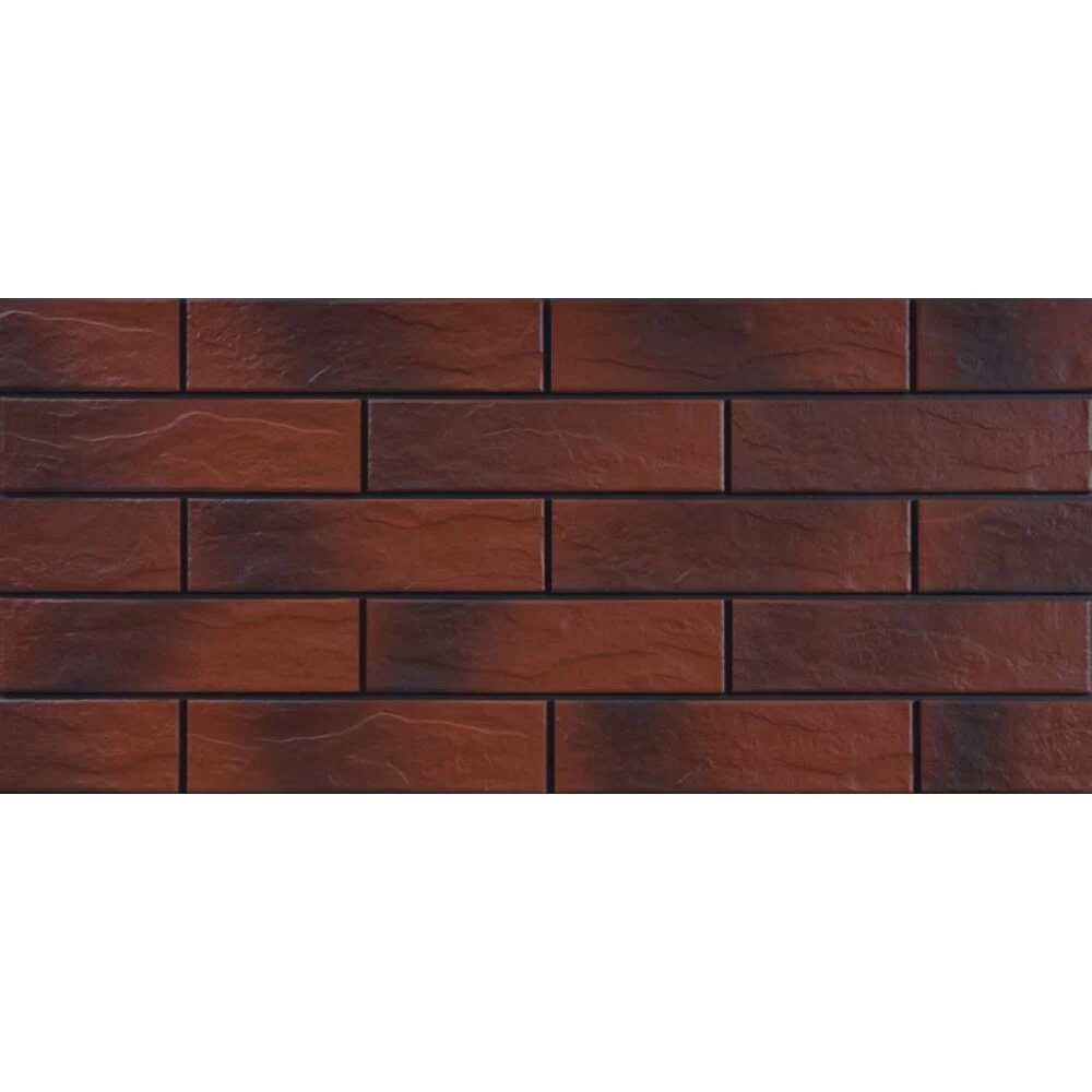 Клинкерная плитка для фасада Cerrad Elewacja Country (32 шт.= 0,5 кв.м) бордовая 245х65х6,5 мм