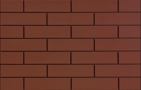Клинкерная плитка для фасада Cerrad Elewacja gladka (32 шт.= 0,5 кв.м) красная 245х65х6,5 мм