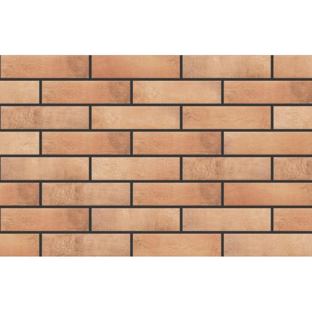 Клинкерная плитка для фасада Cerrad Loft brick (38 шт.= 0,6 кв.м) светло-коричневая 245х65х8 мм