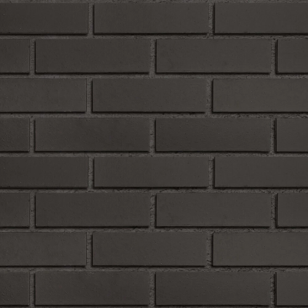Клинкерная плитка для фасада Roben Faro Schwarz Nuanciert glatt (24 шт.= 0,5 кв.м с учетом шва) черная 240х71х14 мм