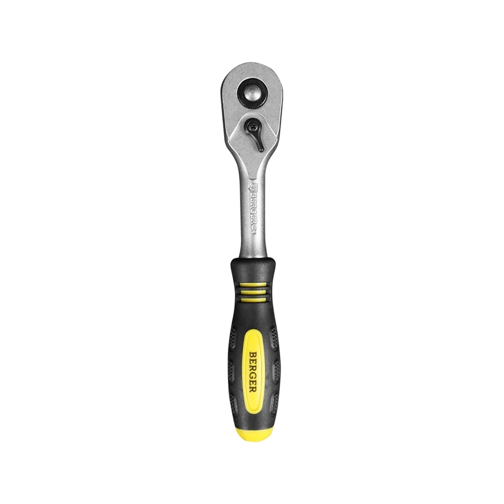 Ключ-трещотка Berger BG2292 1/2х260 мм с двухкомпонентной рукояткой