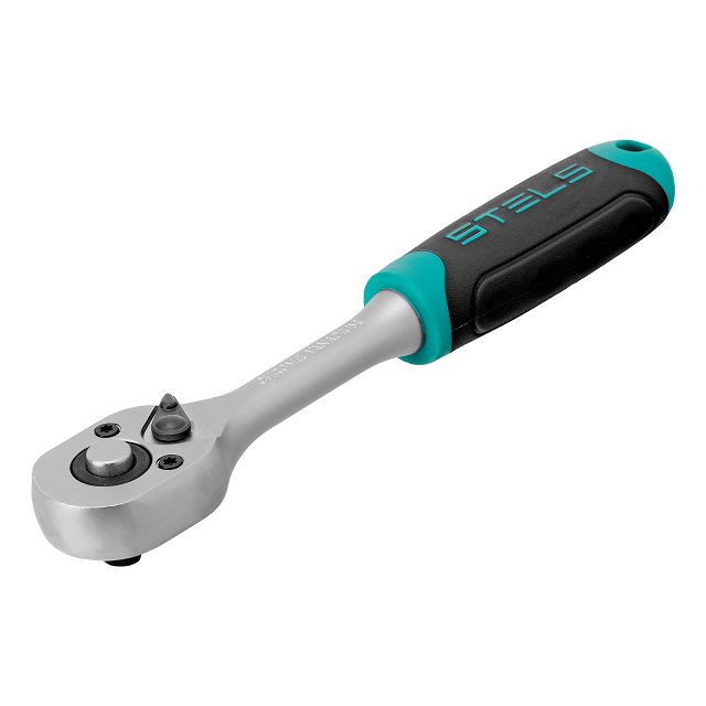 ключ-трещотка STELS 1/4" 145мм 2-х компонентная рукоятка