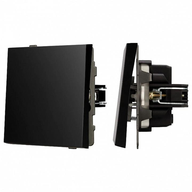 Кнопка звонка без рамки Arlight SWT 054143 цвет Черный